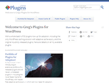 Tablet Screenshot of gregsplugins.com